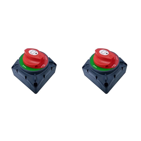 2X 12-48V Current Anti-Leakage Switch Modification Battery Disconnect Switch 600A Main Power Switch for Yachts Caravans