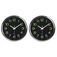 2X 12 Inch Round Luminous Wall Clock Glow in the Dark NonTicking