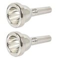 thumbnail image 1 of 2X 12C Small Trombone Silver Mouthpiece New, 1 of 3