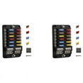 thumbnail image 1 of 2X 12V 12 Way Marine Fuse Block Fuse Panel with Ground & 12 Volt Fuse Box for Car Automotive Boat RV RZR, 1 of 8