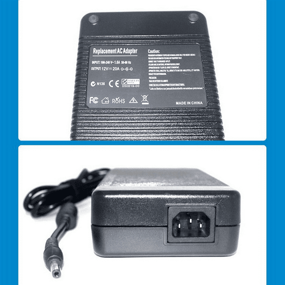 2X 12V 20A 240W AC Adapter Charger for PSU Car Auto ACCharger Mini ITX PC Laptop Supply Power DC 5.5X2.5mm