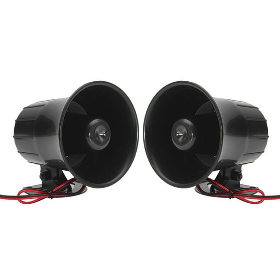 2X 12V 20W Car Truck RV Air Electric Siren Horn Speaker Van PA Loud Sound Alarm