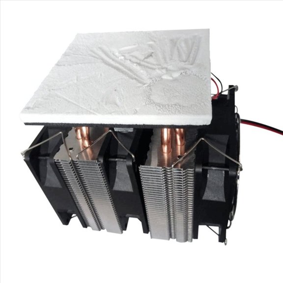 2X 12V 240W Peltier Chip Semiconductor Cooling Plate Refrigerator Large Power Assisted for Computer Cooling Plate,2 x Semiconductor Cooling Plate,Black