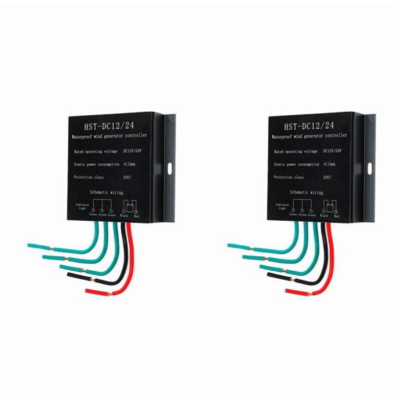 2X 12V/24V 9000W Wind Turbines Generator Controller Waterproof Battery Charge Overvoltage Protection Controller