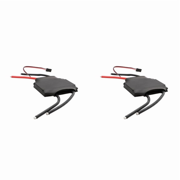2X 12V-26V 3S-6S Two-Way Brushed ESC 200A 2000W High-Power Speed Controller with LED Lights for RC Trawler 997 Motors