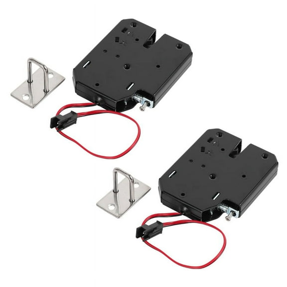 2X 12V 2A Electric Magnetic Lock 150KG/330Lb Fail Safe Holding Force Electromagnetic Door Access Control System