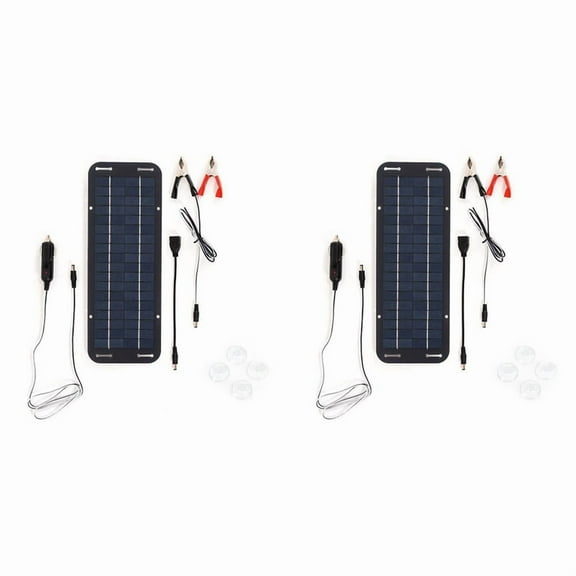 2X 12V 30W Portable Solar Panel Car Boat Power Solar Panel Battery Charger Maintainer for Car Tractor Boat RV