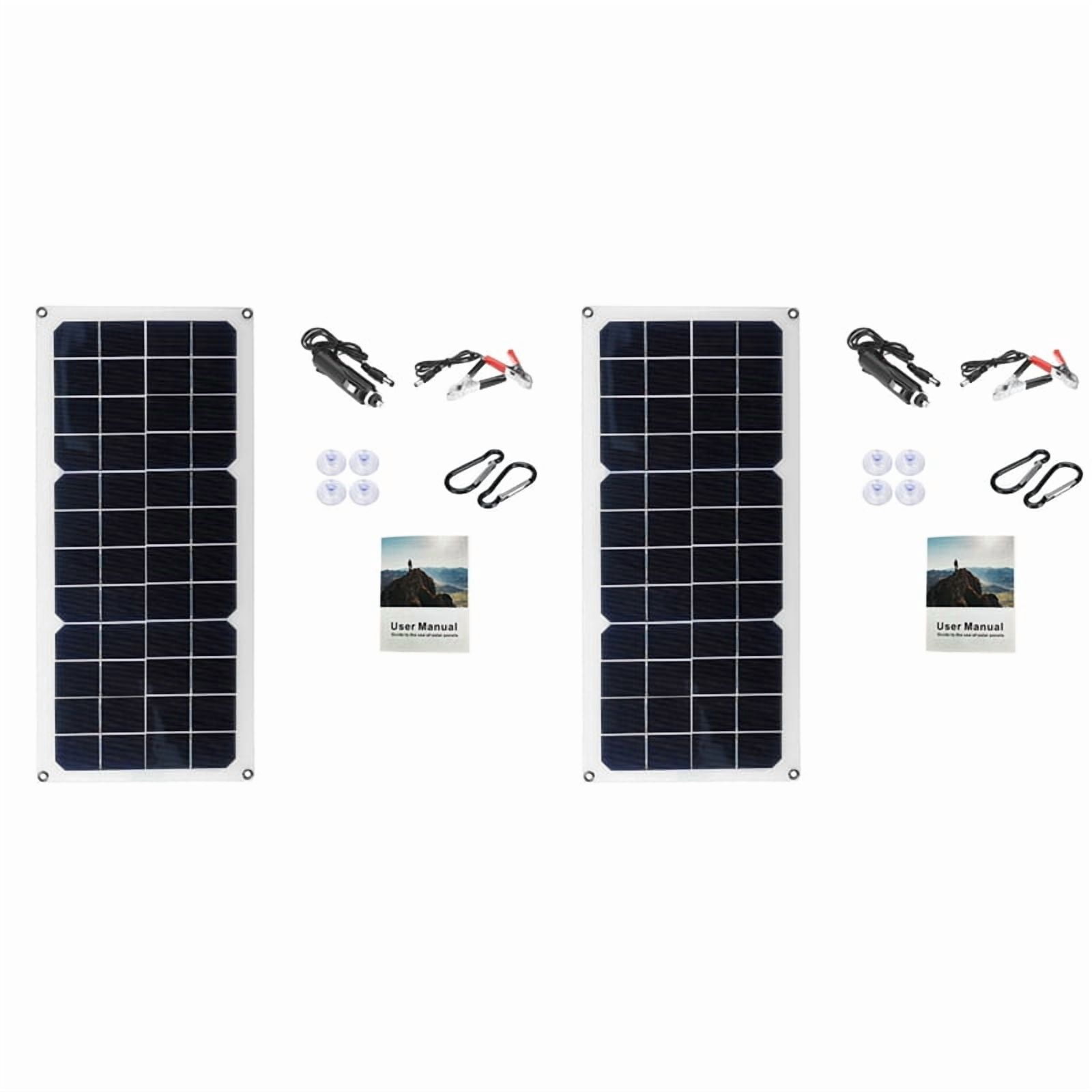 2X 12V 30W Solar Panel Car Van Boat Caravan Trickle Portable Battery Charger Solar Charging Panel