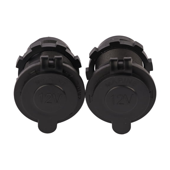2X 12V Cigarette Lighter Socket Power Outlet Receptacle Plug or Car Marine ATV