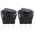 thumbnail image 1 of 2X 12V LED Inverter Rocking Rocker Switch ROUND SPST ON-OFF for BOAT Car Blue,2 x car boat Rocker Switch,blue, 1 of 7