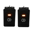 thumbnail image 1 of 2X 12V Universal Fog Lights Rocker Switch LED Car Lamp - Yellow LED, 1 of 4