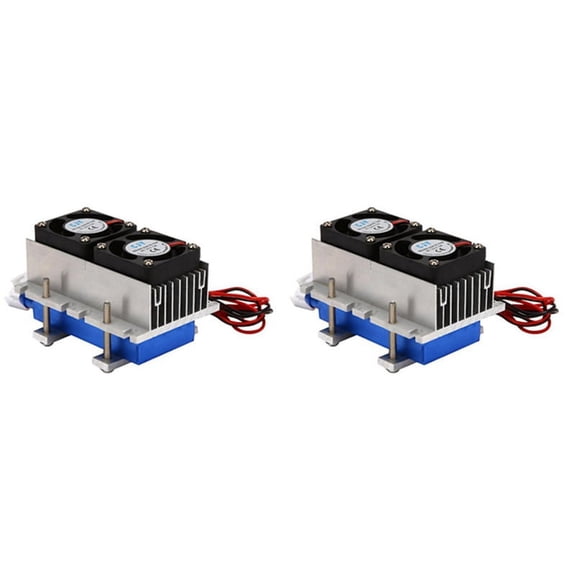 2X 144W Thermoelectric Peltier Refrigeration Cooler 12V Semiconductor Air Conditioner Cooling System DIY Kit