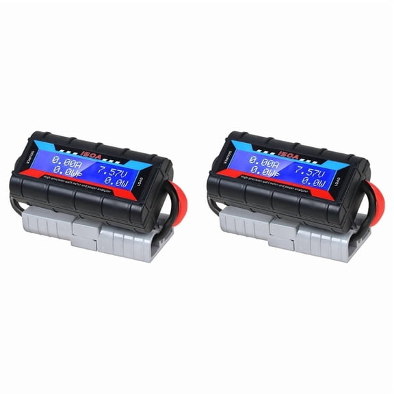 2X 150A LCD Digital Amp Watt Meter Power Analyser Solar Caravan Meter for  Plug Tool Car Accessories