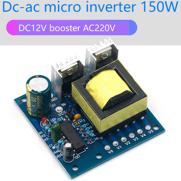2X 150W Car DC 12V to AC 110V 220V 20KHZ Power Inverter Charger Converter Boost Board High Frequency Square Wave