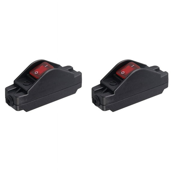 2X 16A 220V On/ Inline Cord Switch Button Inline Cord Switch for Electrical Appliances