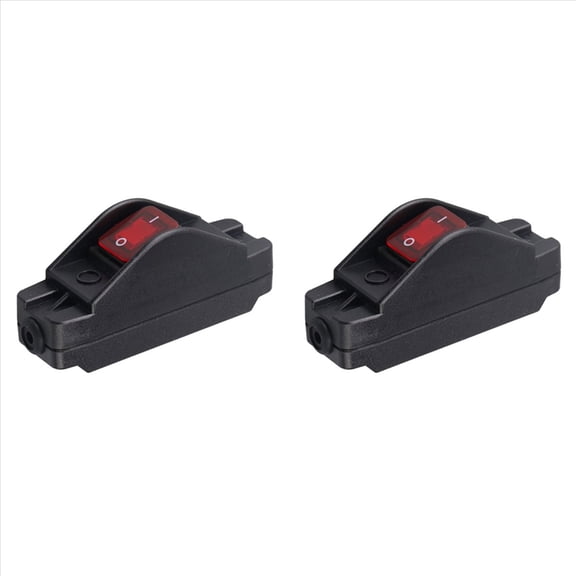 2X 16A 220V On/Off Inline Cord Switch Button for Electrical Appliances