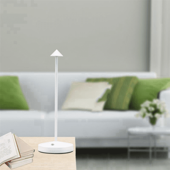2X 1800MAh Rechargeable Led Table Lamp Modern Touch Adjustment Table Lamp for Bedroom Restaurant Decoration Light White