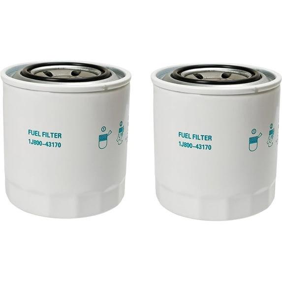 2X 1J800-43170 1J800-43172 Fuel Filter for Kubota KX040-4CA Excavator L3301DT L3301F L3560DT L3901DT L3901F L4060DT L47 L4701DT L4701H M6060HD M62 M7060HD MX4800 MX5200 MX5800