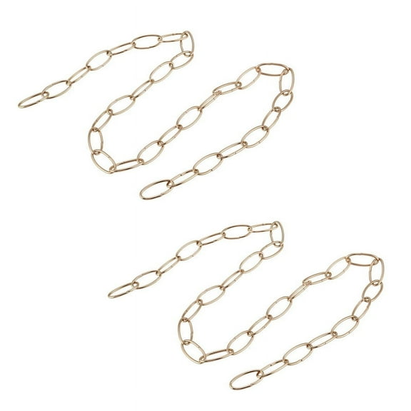 2X 1M Heavy Duty Chain for Vintage Chandelier Hanging Lamp,French Gold,2 x Chain,French Gold