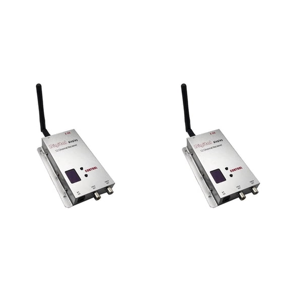 2X 2.4G FPV VRX 12CH FPV Audio Video Receiver for FPV Long Range Drone Airplane Quadcopter