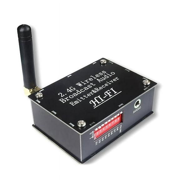 2X 2.4G Hifi Wireless Audio Transmission Transceiver Supports One Transmitter and Multiple Receivers for Stereo Sound