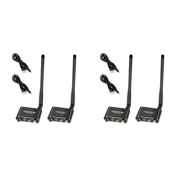 2X 2.4G Wireless Audio Adapter Extensor Wireless Audio Transmitter and Receiver 50M Lan Audio Extender Splitter RX/TX