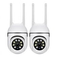 thumbnail image 1 of 2X , 2.4GHz WiFi Cameras for Home Security, 1080P Dome Surveillance Cameras 360掳View,2-Way Audio, 1 of 8