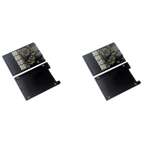 2X 2.5 Inch 4 TF to Adapter Card, Self-Made SSD Solid State Drive, for -SD to Group Card