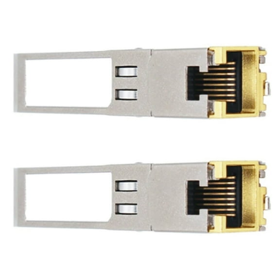 2X 2.5G SFP 2500M Optical Port Turn to RJ45 Ethernet Port Gigabit 1000M Transceiver Module 100 Meters Transmission