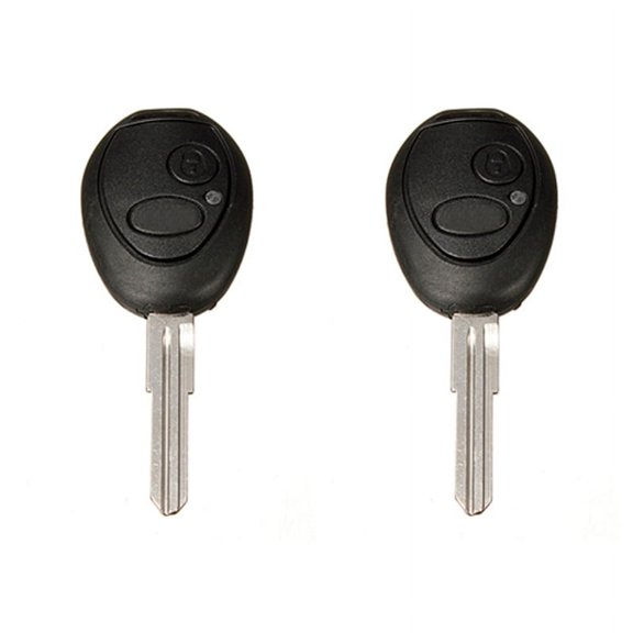 2X 2 Button Remote Key Fob Case Shell Uncut Blade for 99-04,2 X Remote Key Case,black