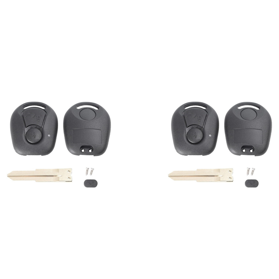 2X 2 Buttons Remote Key Shell for Actyon Uncut Blade Fob Cover Case Replacement ,A