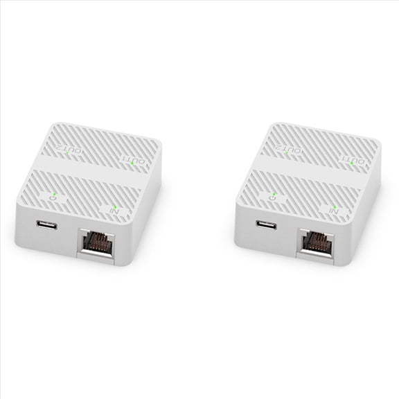 2X 2 Port Gigabit Network Switch RJ45 Switch Network Splitter Cable Extender 1000mbps Selector Adapter 1 in 2 Out White,2 x RJ45 Ethernet Switch Splitter 2 x USB Cable,White