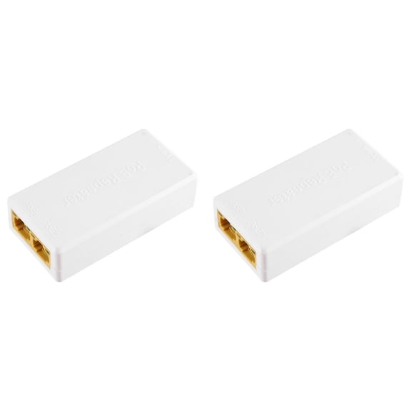 2X 2 Port POE Repeater 10/100Mbps 1 to 2 Poe Extender with IEEE802.3Af/At 48V for Poe Switch NVR IP Camera AP Parts