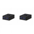 thumbnail image 1 of 2X 2 Port USB Switcher Printer Sharing Bi-Directional Switches 2 in and 1 Out or 1 in and 2 Out USB3.0,2 x USB Switcher,Black, 1 of 5