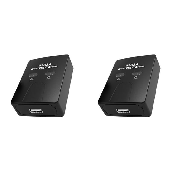2X 2 Ports USB2.0 Hub USB Switch Printer Sharer Two Computers Share A Usb Device 2 in 1 Out USB Splitter Share U Disk
