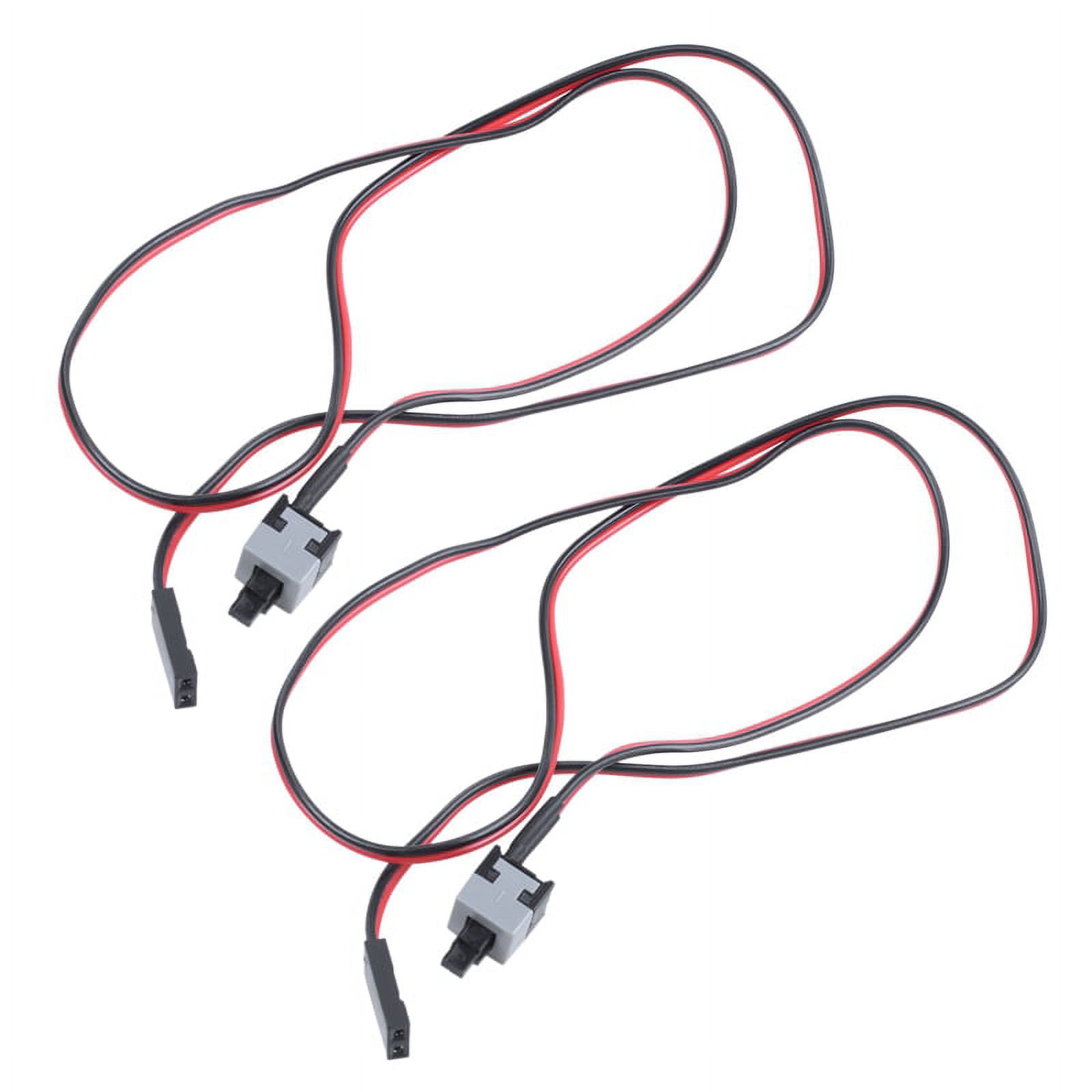 2X 20.5 inch Long Power Button Switch Cable for PC Switches Reset ...