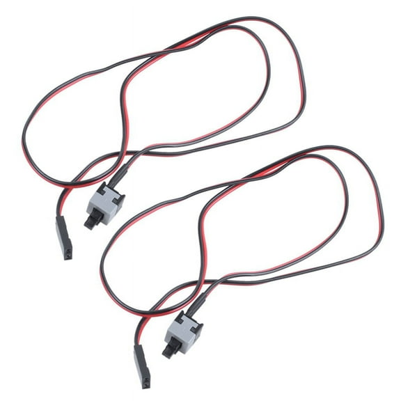 2X 20.5 inch Long Power Button Switch Cable for PC Switches Reset Computer