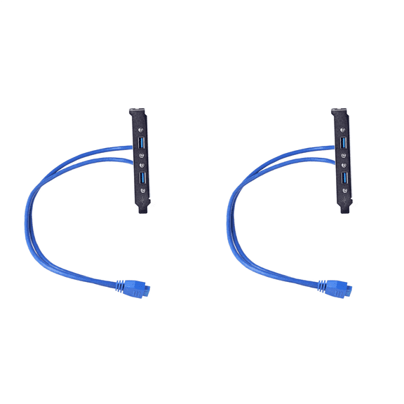 2X 20-Pin to USB 3.0 Dual Port Cable Header, Extend Your USB 3.0 Port on Motherboard to Computer Case Bezel