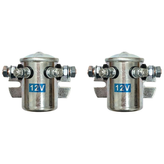 2X 200 Amp Heavy Duty High Current Power Performance Dual Battery Isolator Relay Us 12V,2 x Isolator Relay,Silver