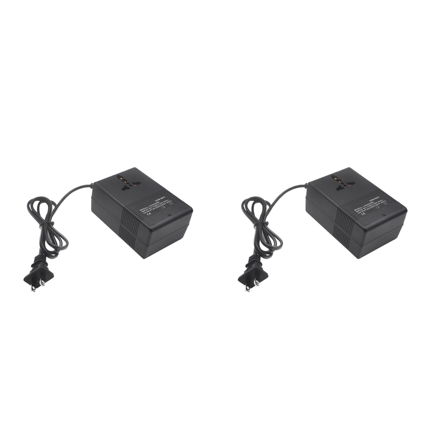 2X 200W Voltage Converter 110V to 220V Transformer Step-Up Transformer Voltage Converter Travel Adapter US Plug