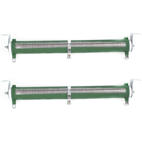 2X 200W Watt 100 Ohm Ceramic Tube Adjustable Rheostat Resistor Green,2 x Adjustable Wire Wound Resistor,Green