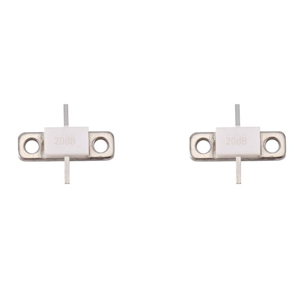 2X 20DB 100Watts ATTENUATORS FLANGED 100Watt 20Db RFP 100W 100WATTS DC-3.0 Ghz 50Ohms LOW VSWR High Power