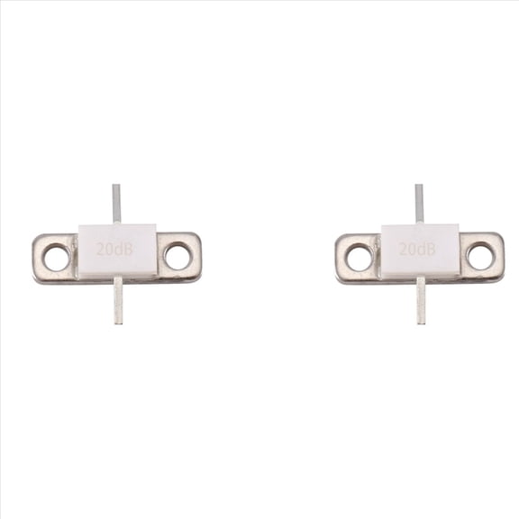 2X 20DB 100Watts ATTENUATORS FLANGED 100Watt 20Db RFP 100W 100WATTS DC-3.0 Ghz 50Ohms LOW VSWR High Power