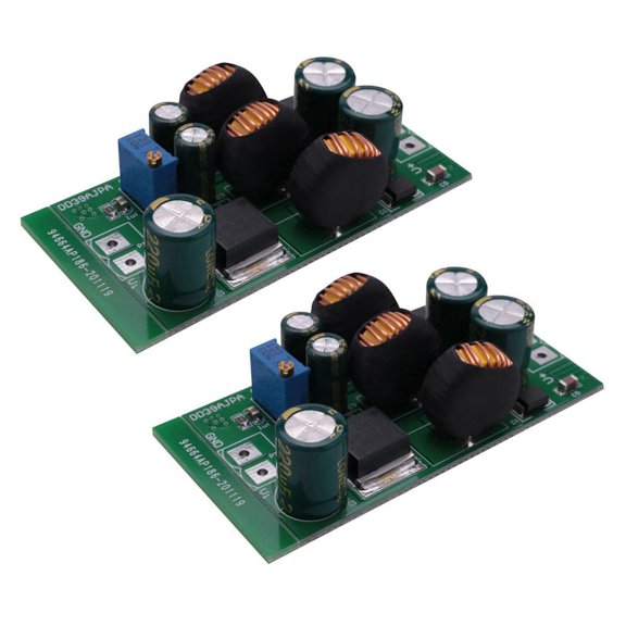 2X 20W +- 5V-24V Positive & Negative Dual Output Power Supply DC DC Step-Up Boost-Buck Converter Module(No Terminal),green