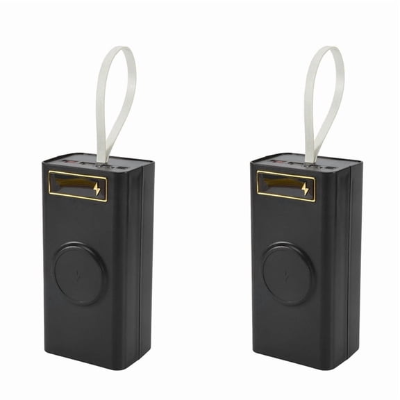 2X 21X18650 Battery Case Welding Free Power Bank Case PD- with Light 18650 Battery Charge Box Detachable Portable Case