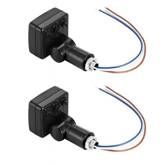 2X 220V Mini Human Body Sensor Body Sensor Switch LED Flood Light PIR Motion Sensor Adjustable Black