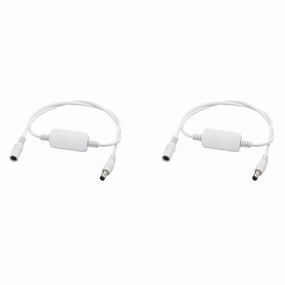 2X 24 Hour Auto Reboot Router Routing Timer Reset Tool DC Power Timing Fiber Modem Router DC Power Manager White