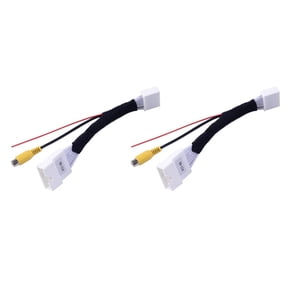 2X 24 Pin Adapter Rear View Camera Connection Cable for & for for for 4 2012-Up,2 x 24Pin Adapter Cable,Black