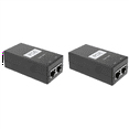 2X 24V 0.5A Desktop POE Power Injector Adapter Surveillance