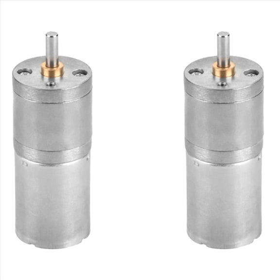2X 25GA-370 DC 12V Mini Motor Speed Reduction Geared Motor for Electronic Lock(300RPM),2 x Gear motor,silver